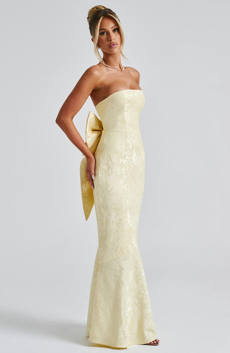 Felicity Maxi Dress - Lemon Dress Babyboo Fashion Premium Exclusive Design