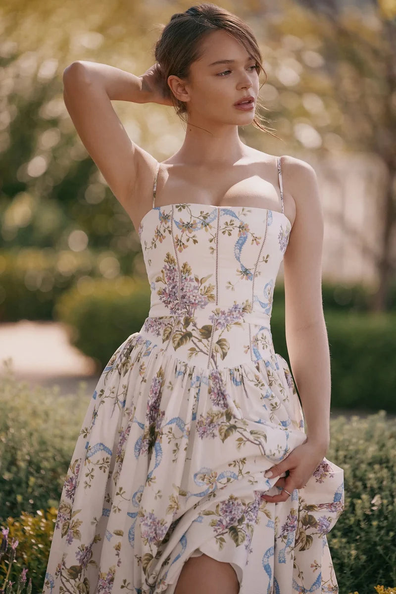 Fleur Corset Maxi Dress