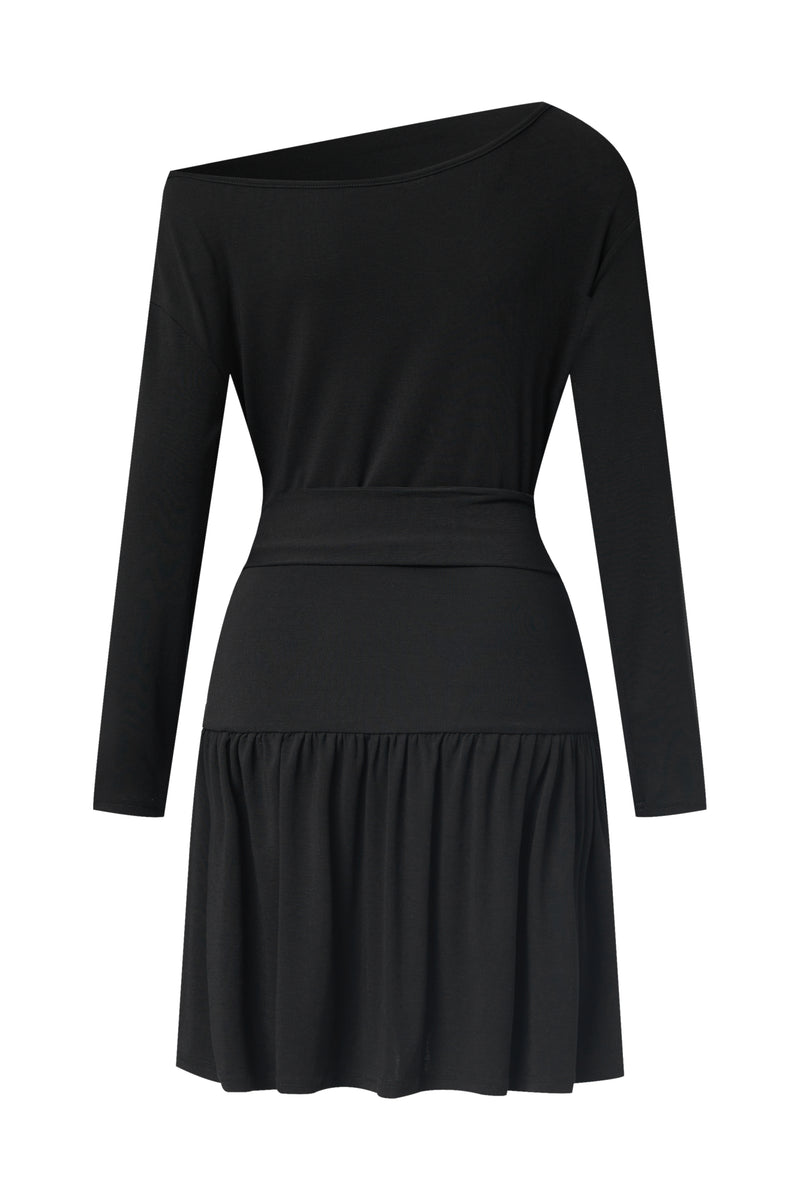 Tie waist mini dress