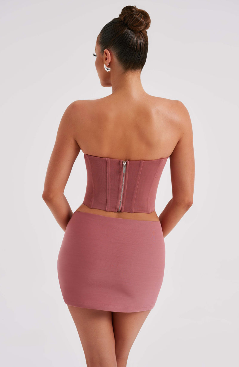 Alina Mini Skirt - Rose Pink Skirt Babyboo Fashion Premium Exclusive Design