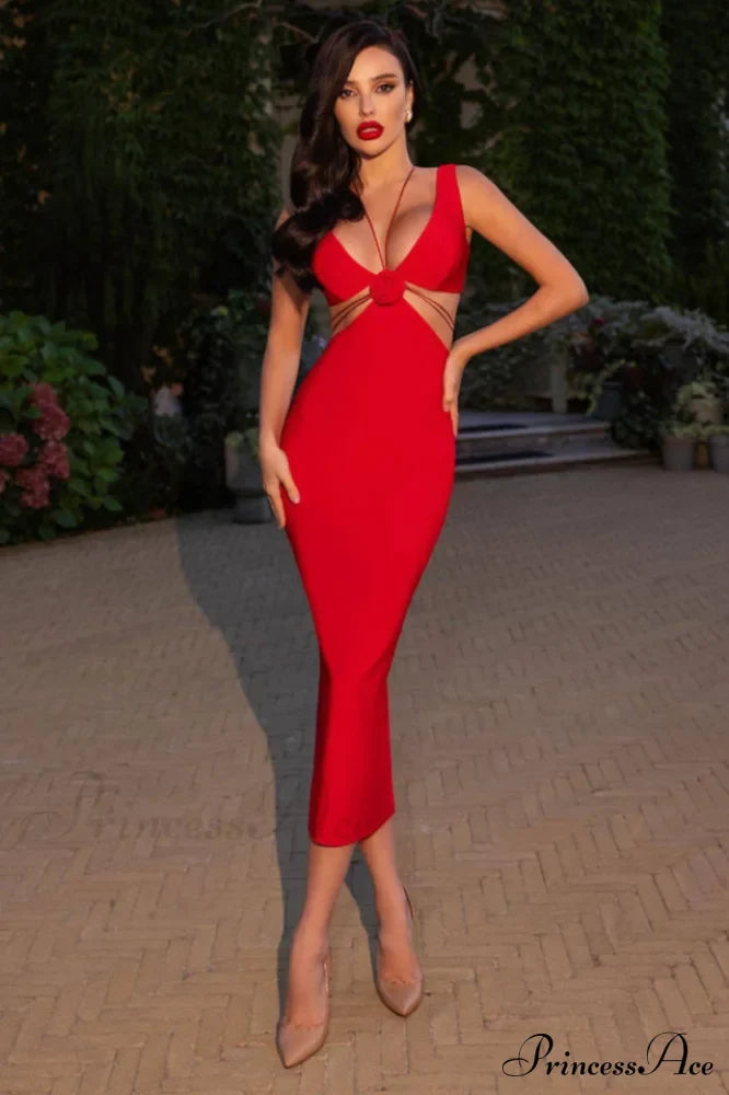 Alize Flower Embellished Maxi Dress | Dress In Beauty