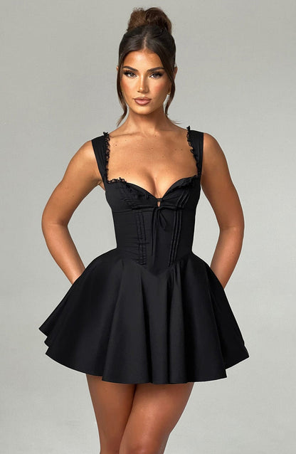 Antonella Mini Dress - Black Dress Babyboo Fashion Premium Exclusive Design