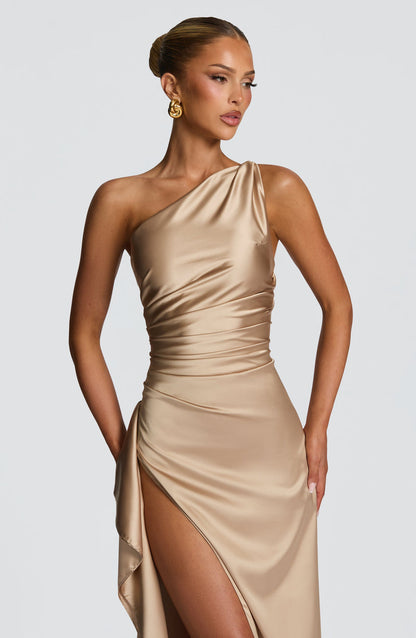 Ariel Maxi Dress - Champagne Dress Babyboo Fashion Premium Exclusive Design
