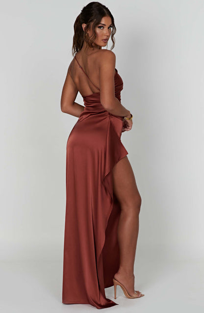 Ariel Maxi Dress - Rust Dress Babyboo Fashion Premium Exclusive Design