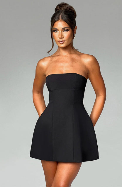 Asha Mini Dress - Black Dress Babyboo Fashion Premium Exclusive Design