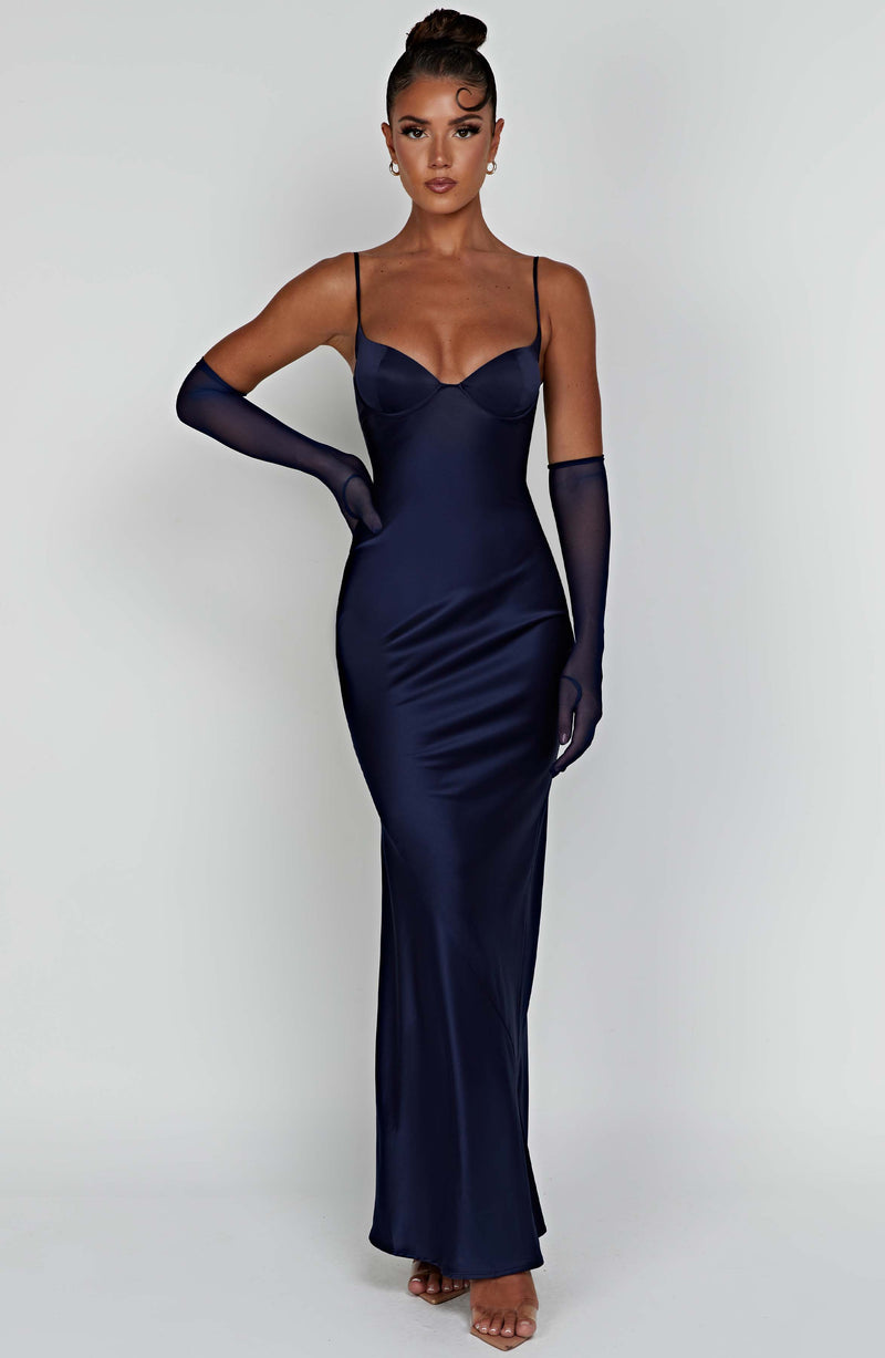 Athena Maxi Dress - Navy Dress Babyboo Fashion Premium Exclusive Design