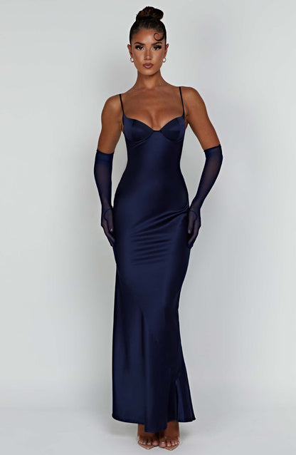 Athena Maxi Dress - Navy Dress Babyboo Fashion Premium Exclusive Design
