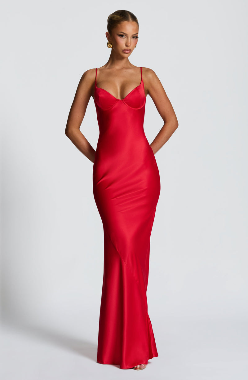 Athena Maxi Dress - Red Dress Babyboo Fashion Premium Exclusive Design