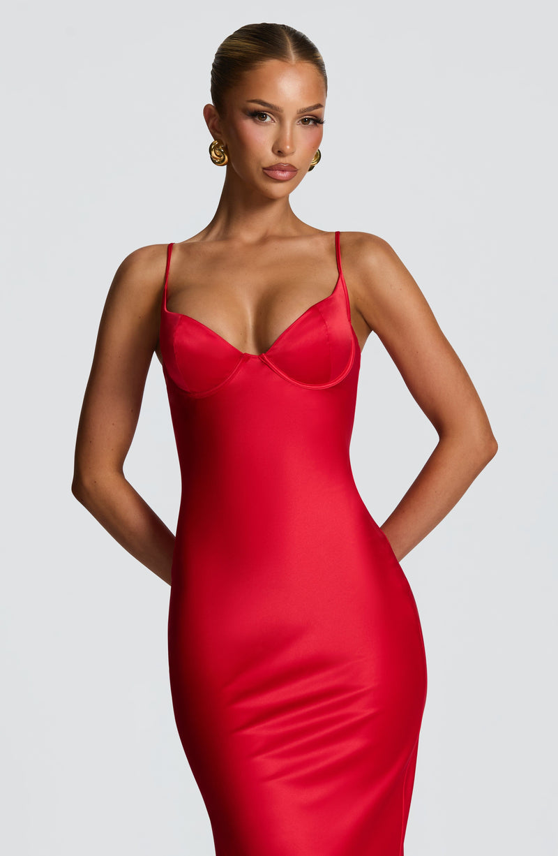 Athena Maxi Dress - Red Dress Babyboo Fashion Premium Exclusive Design