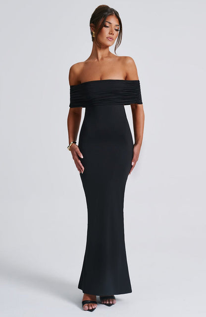 Belinda Maxi Dress - Black Dress Babyboo Fashion Premium Exclusive Design