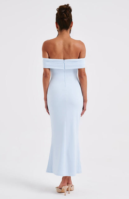 Bex Midi Dress - Blue Dress Babyboo Fashion Premium Exclusive Design