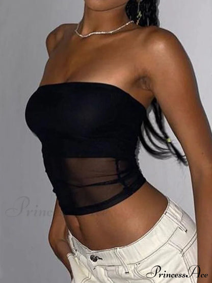 Black Off Shoulder Trendy Long Sleeve Mini Dress Bandeau Tops