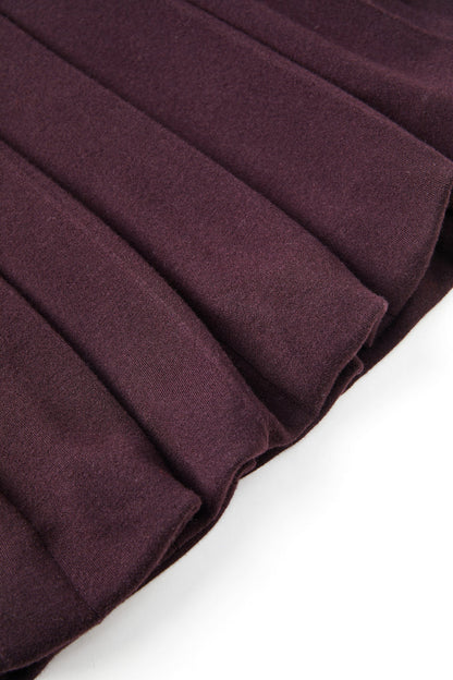 Bubble hem wool mini skirt