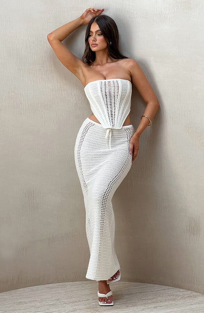 Carly Corset - White Tops Babyboo Fashion Premium Exclusive Design
