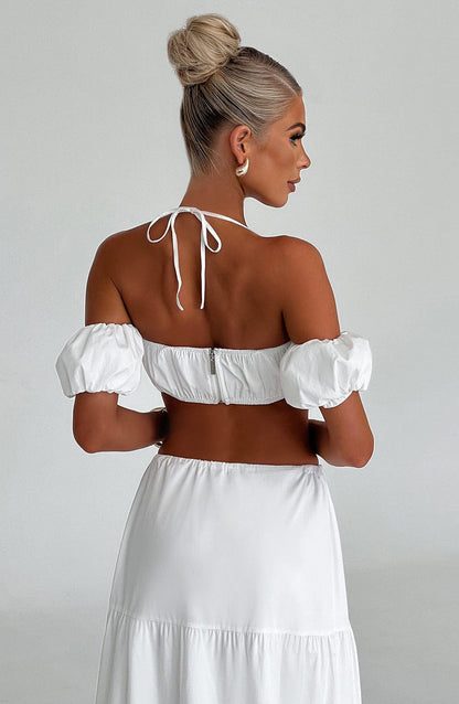 Carmen Top - Ivory Shirts & Tops Babyboo Fashion Premium Exclusive Design