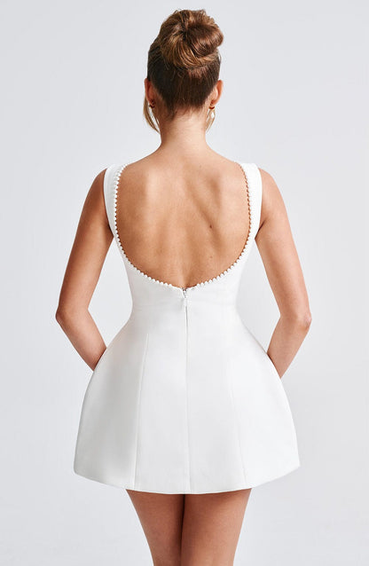 Carrie Mini Dress - Ivory Dress Babyboo Fashion Premium Exclusive Design