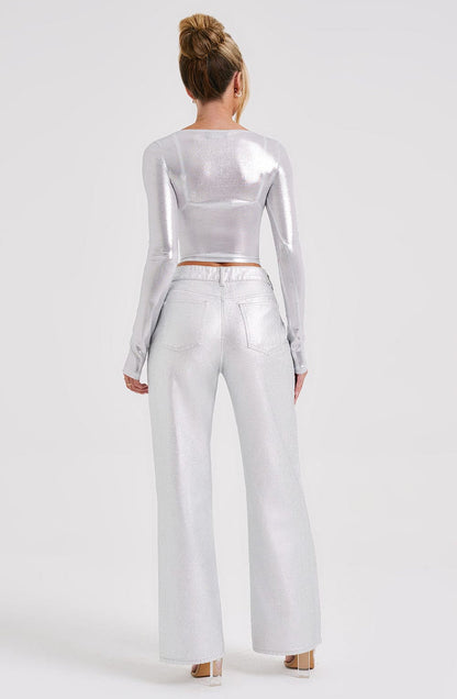 Cassidy Pant - Silver Pants Babyboo Fashion Premium Exclusive Design