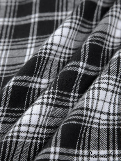 Checkered Charming Oversized Shirt Shirts