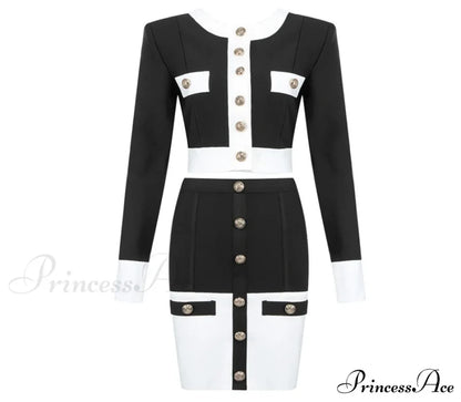 Chiara Elegant Set Black / M Dress