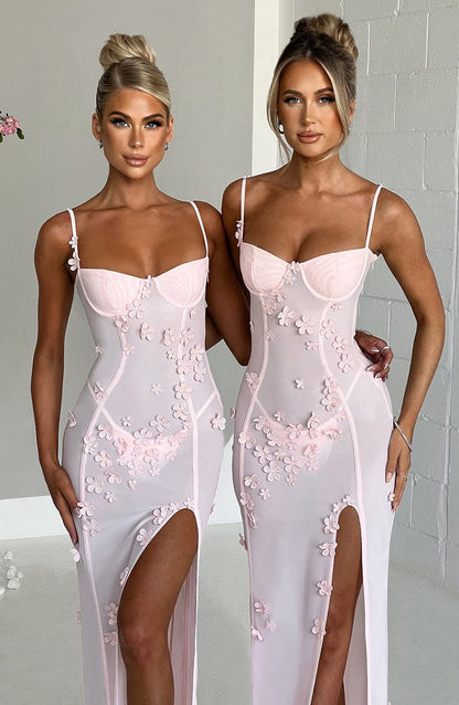 Dalary Maxi Dress - Blush Dress Babyboo Fashion Premium Exclusive Design