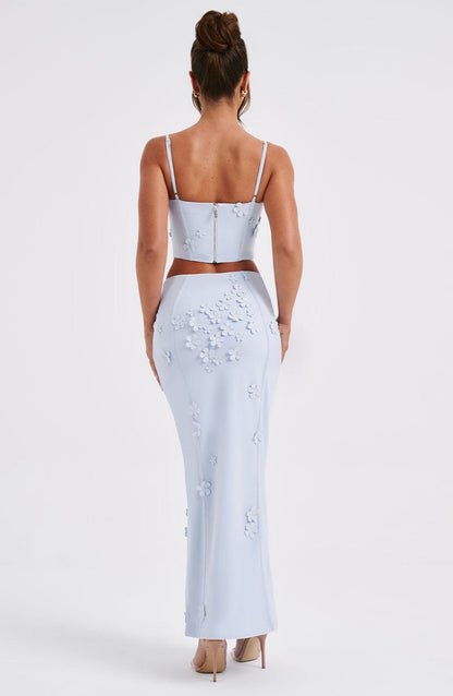 Dalary Maxi Skirt - Blue Skirt Babyboo Fashion Premium Exclusive Design