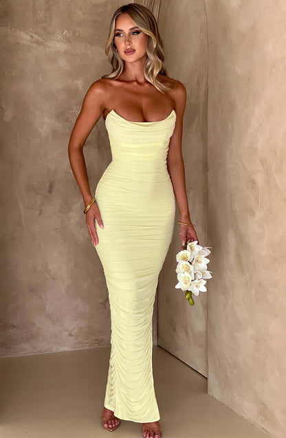 Demi Maxi Dress - Lime Dress Babyboo Fashion Premium Exclusive Design