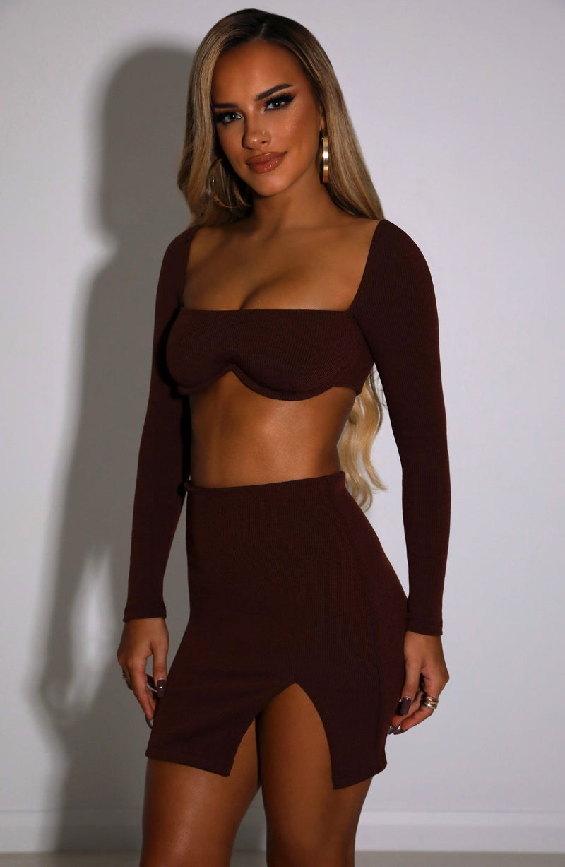 Eliza Mini Skirt - Chocolate Babyboo Fashion Premium Exclusive Design