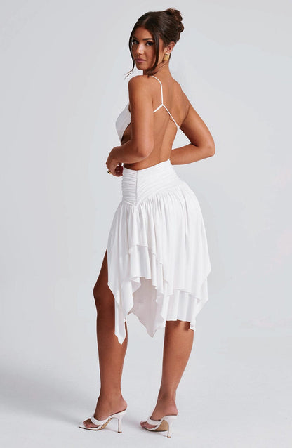 Emeline Midi Dress - White Dress Babyboo Fashion Premium Exclusive Design