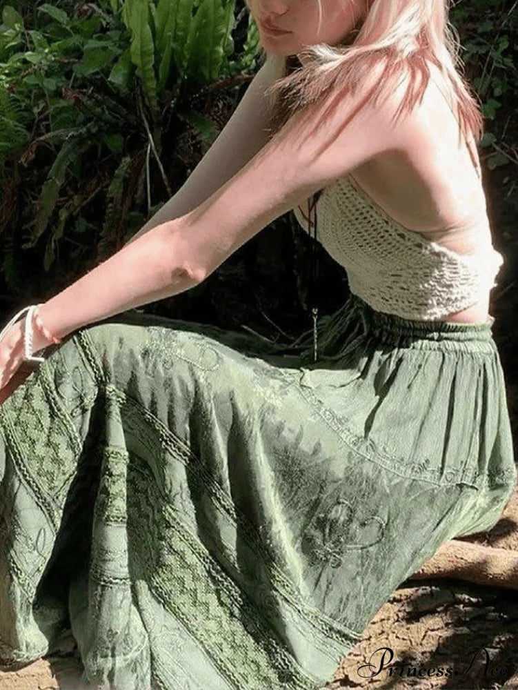 Fairy Tiered Graceful Maxi Skirt Skirts