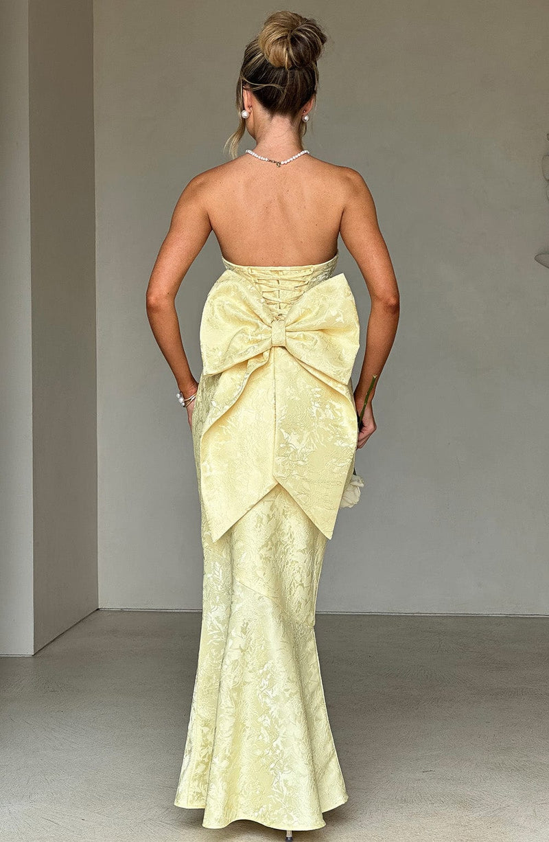 Felicity Maxi Dress - Lemon Dress Babyboo Fashion Premium Exclusive Design
