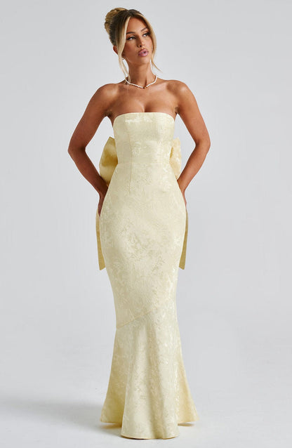 Felicity Maxi Dress - Lemon Dress Babyboo Fashion Premium Exclusive Design