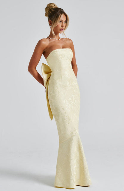 Felicity Maxi Dress - Lemon Dress Babyboo Fashion Premium Exclusive Design