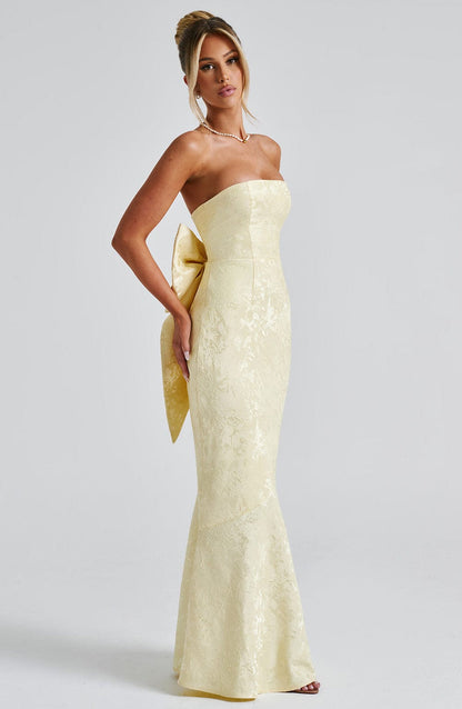 Felicity Maxi Dress - Lemon Dress Babyboo Fashion Premium Exclusive Design