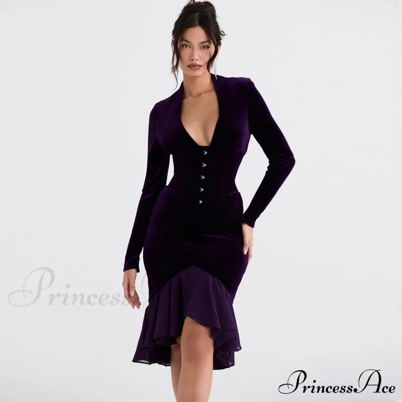 High Low Graceful Hem Tulle Skirt S / Purple Party Dresses-L