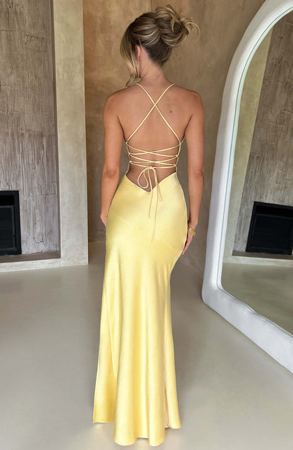 Isobel Maxi Dress - Lemon Dress Babyboo Fashion Premium Exclusive Design