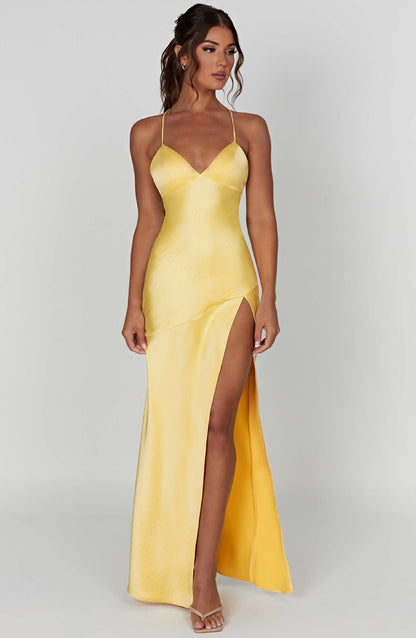 Isobel Maxi Dress - Lemon Dress Babyboo Fashion Premium Exclusive Design