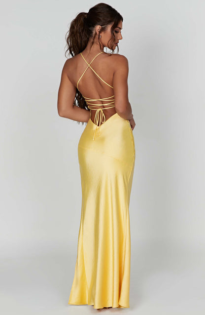 Isobel Maxi Dress - Lemon Dress Babyboo Fashion Premium Exclusive Design