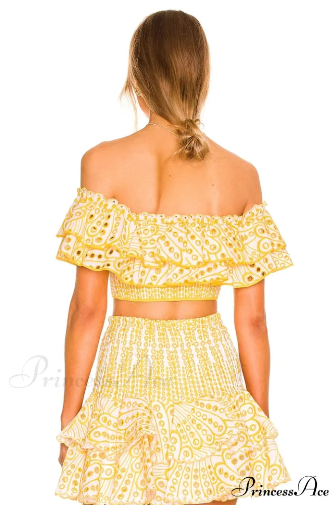 Jessica Bara Stylish Vanessa Ruffle Set