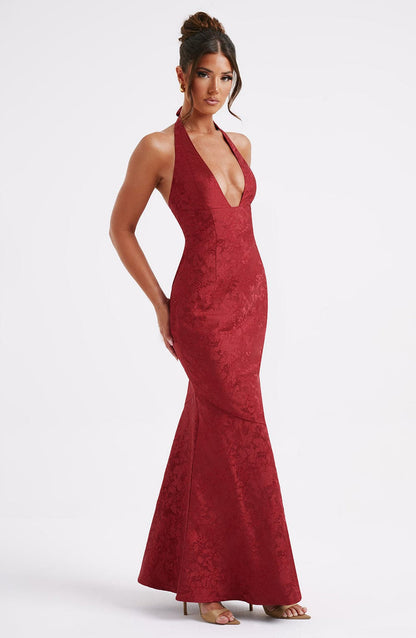 Josephine Maxi Dress - Red Dress Babyboo Fashion Premium Exclusive Design