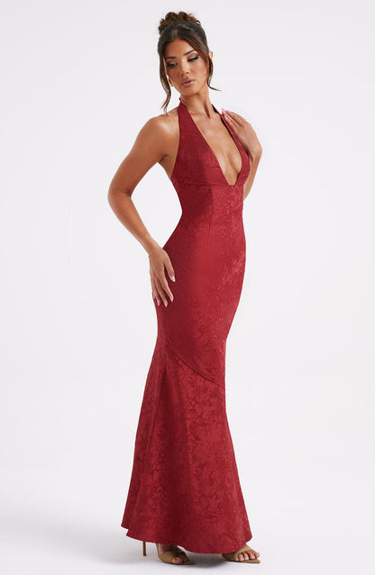 Josephine Maxi Dress - Red Dress Babyboo Fashion Premium Exclusive Design