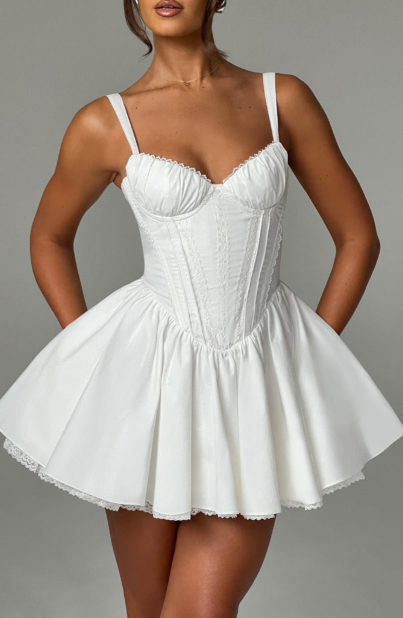 Josie Mini Dress - White Dress Babyboo Fashion Premium Exclusive Design