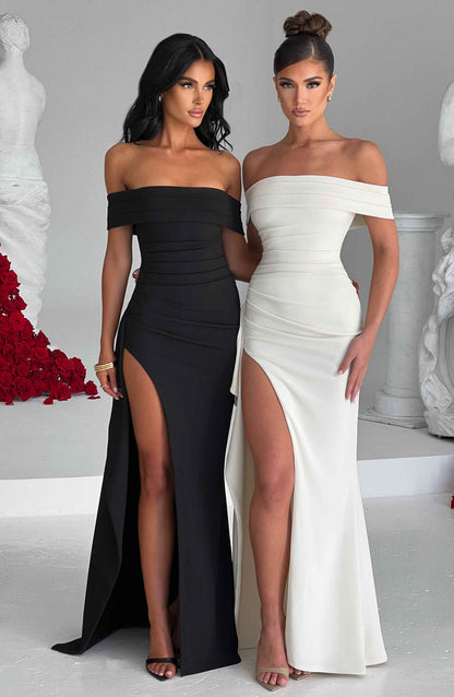 Joyce Maxi Dress - Ivory Dress Babyboo Fashion Premium Exclusive Design