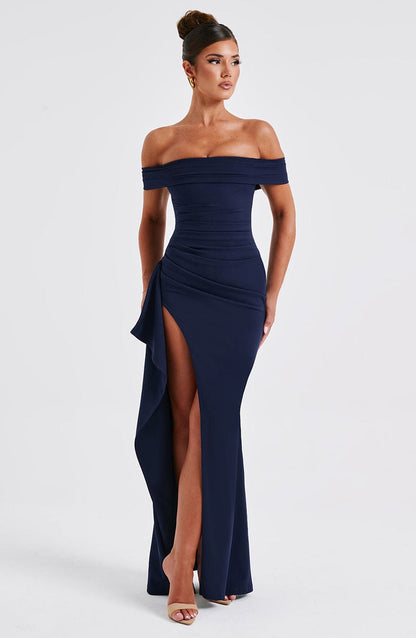 Joyce Maxi Dress - Navy Dress Babyboo Fashion Premium Exclusive Design