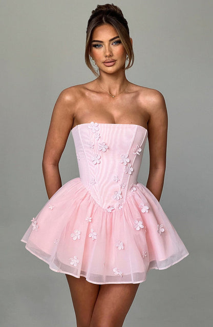 Justina Playsuit - Blush Playsuit XS Babyboo Fashion Premium Exclusive Design