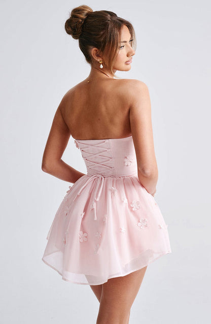Justina Playsuit - Blush Playsuit Babyboo Fashion Premium Exclusive Design