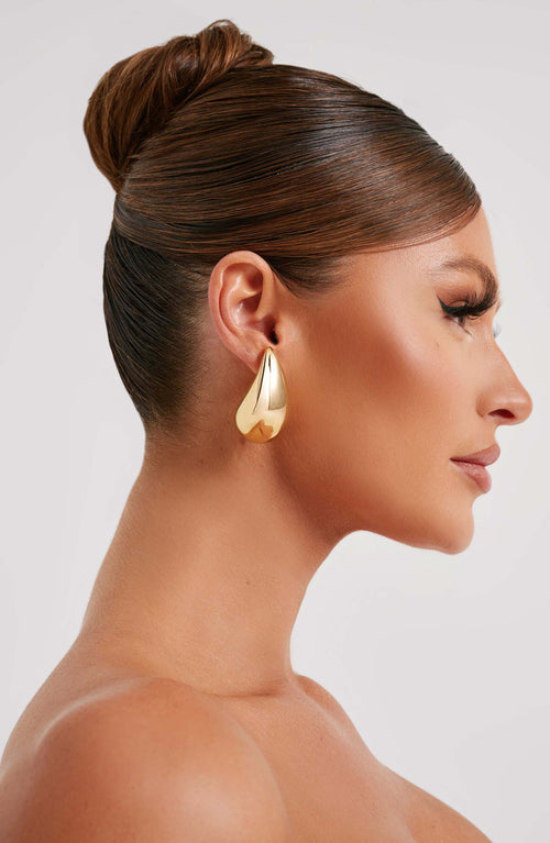 Large Fayth Earrings - Gold Accessories ONE SIZE Babyboo Fashion Premium Exclusive Design