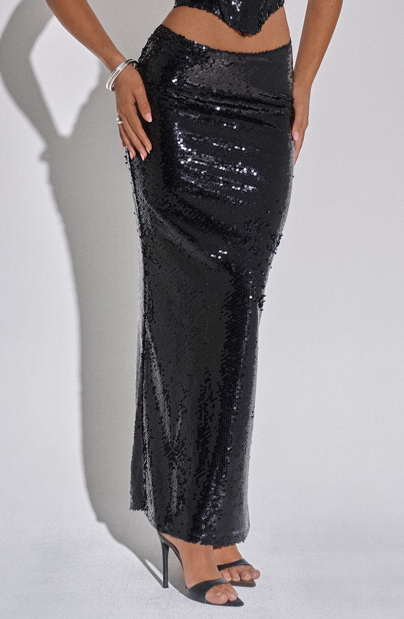 Larisa Maxi Skirt - Black Skirt Babyboo Fashion Premium Exclusive Design