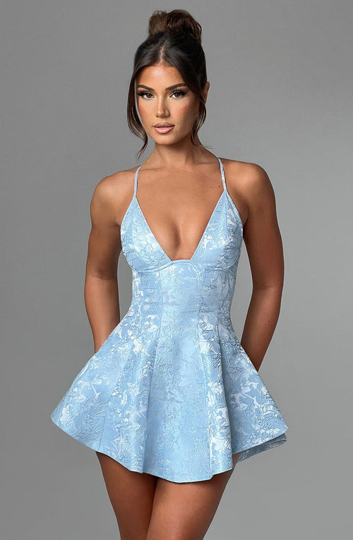 Leila Playsuit - Blue Playsuit Babyboo Fashion Premium Exclusive Design