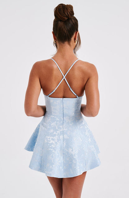 Leila Playsuit - Blue Playsuit Babyboo Fashion Premium Exclusive Design