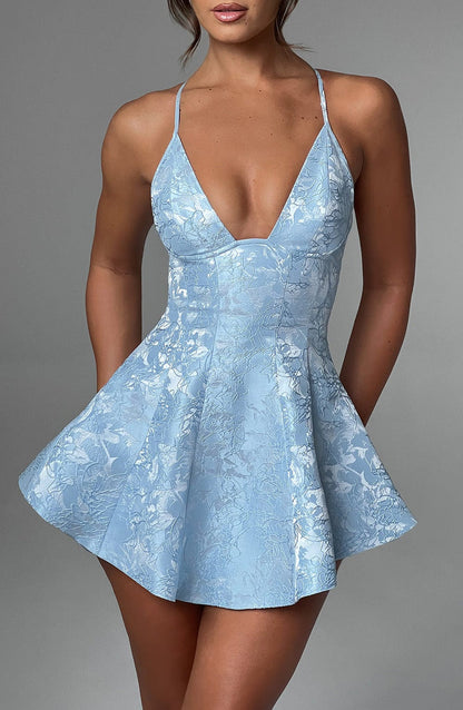 Leila Playsuit - Blue Playsuit Babyboo Fashion Premium Exclusive Design